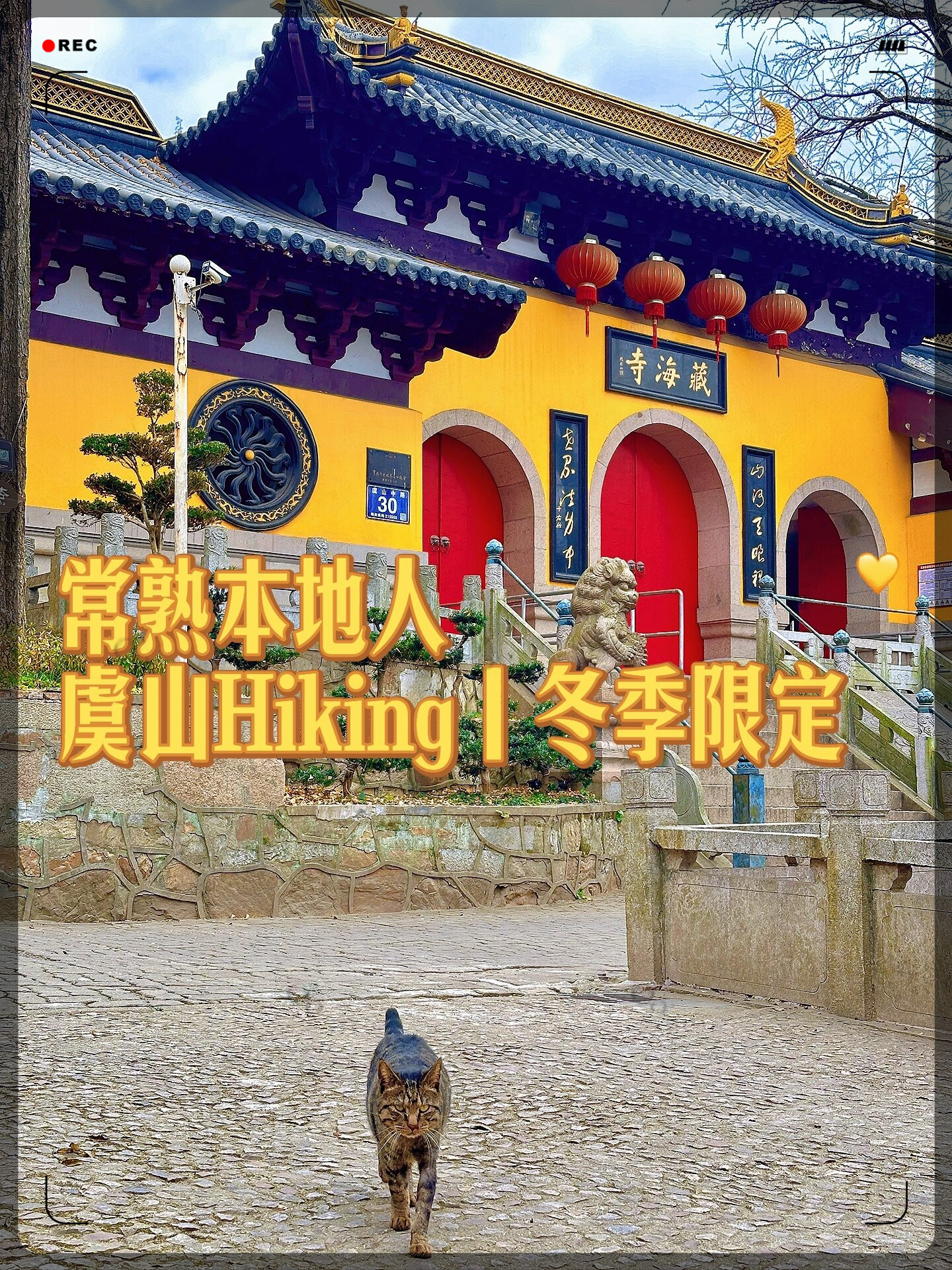 常熟本地人city hike7|虞山藏海寺  这一次走得有点远,从小路绕到了