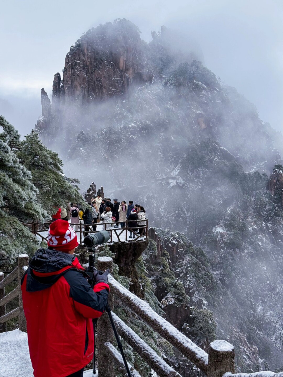 游黄山雪景美篇图片