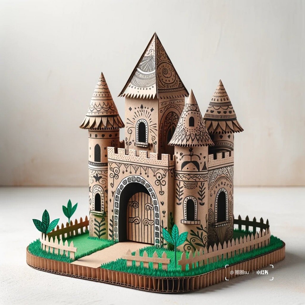 儿童涂鸦瓦楞纸城堡,为孩子们开启创意无限的奇幻世界