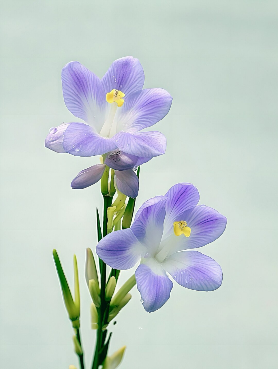 原创高清绘画素材～小苍兰真美  嘿,亲爱的朋友们!