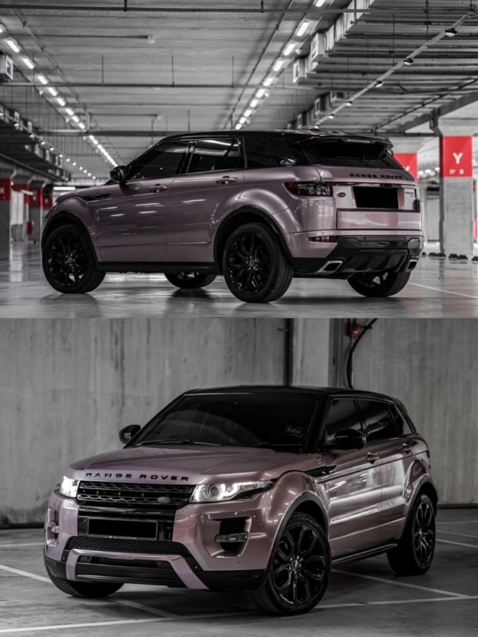 路虎揽胜极光 冰莓粉 颜值瞬间拉满  30～40多万的路虎揽胜极光,外观