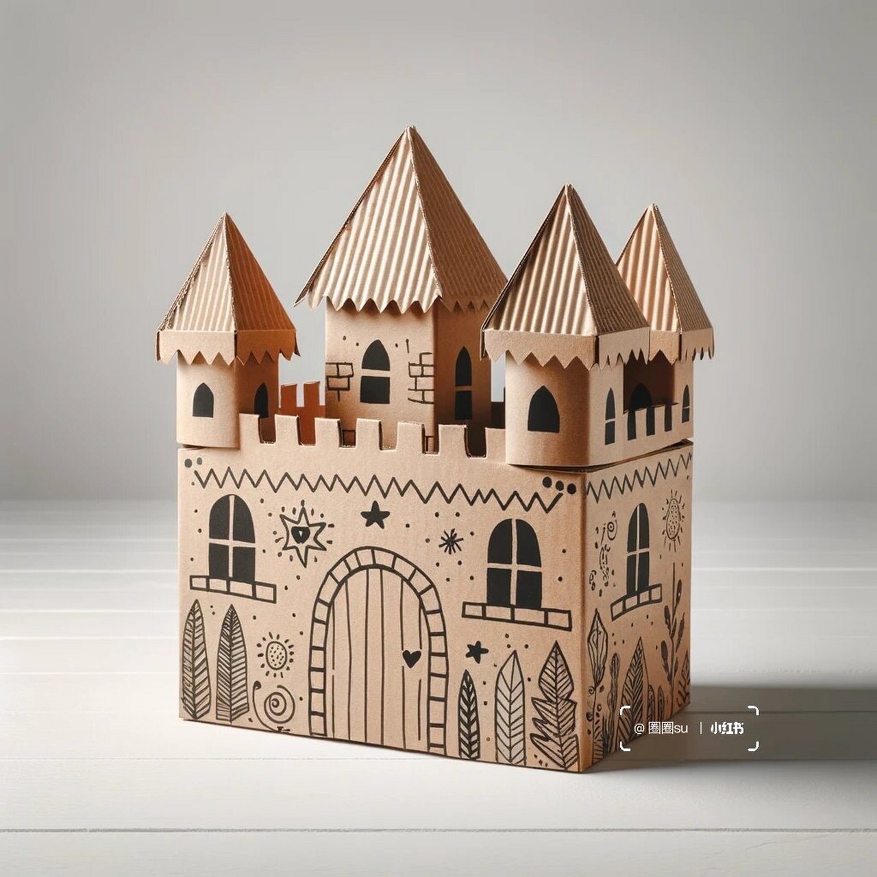 儿童涂鸦瓦楞纸城堡,为孩子们开启创意无限的奇幻世界