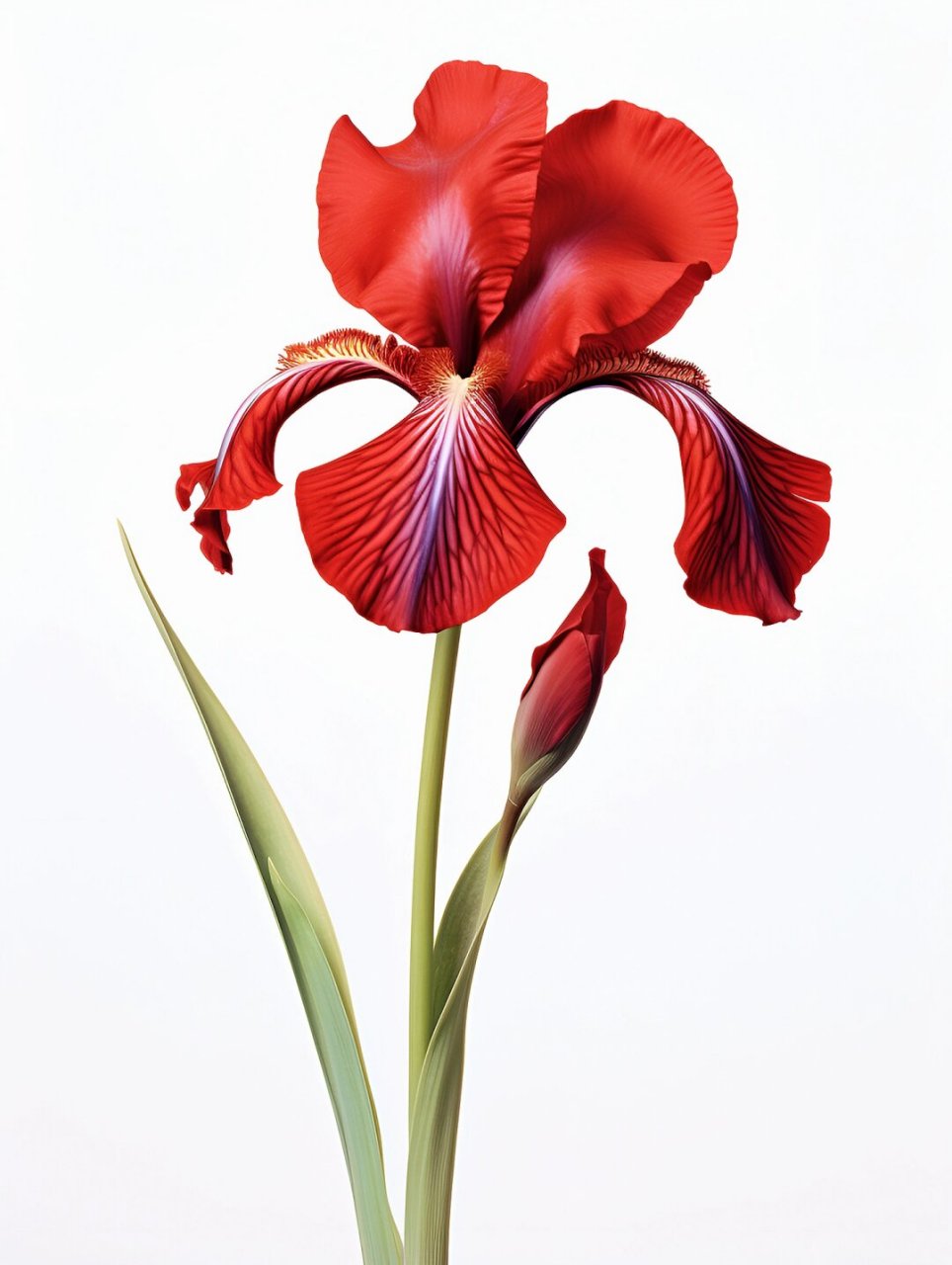 原创高清绘画素材～红色德国鸢尾组图  大家好!