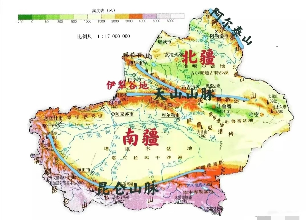 新疆地图