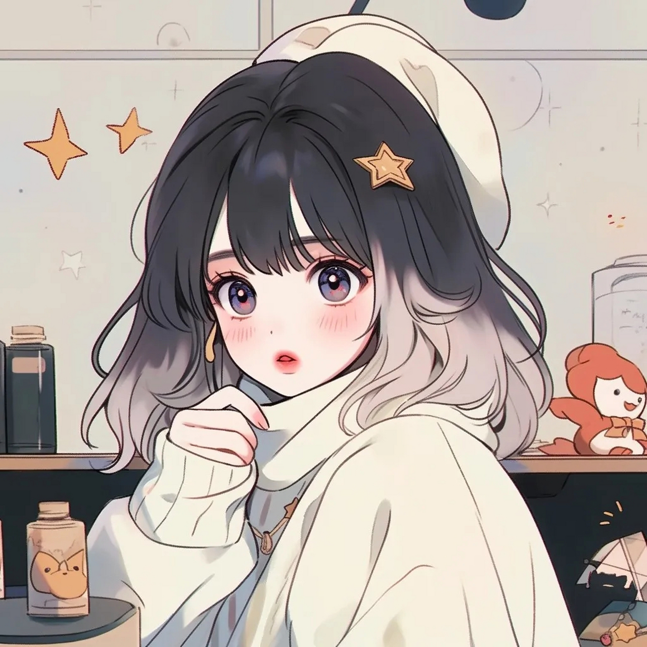 ins|温温柔柔动漫女生头像  #头像#