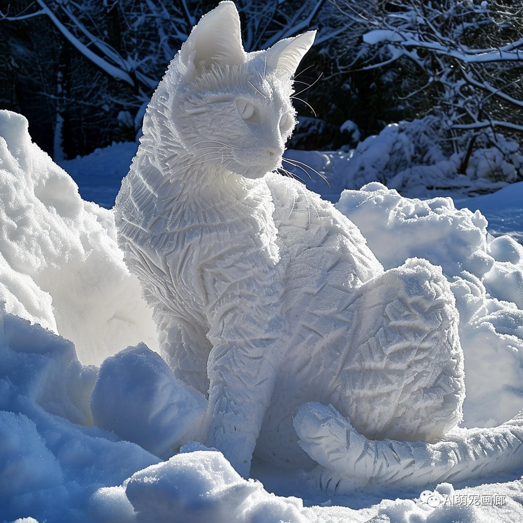 冰天雪地也能萌:12张雪猫图撩人心弦