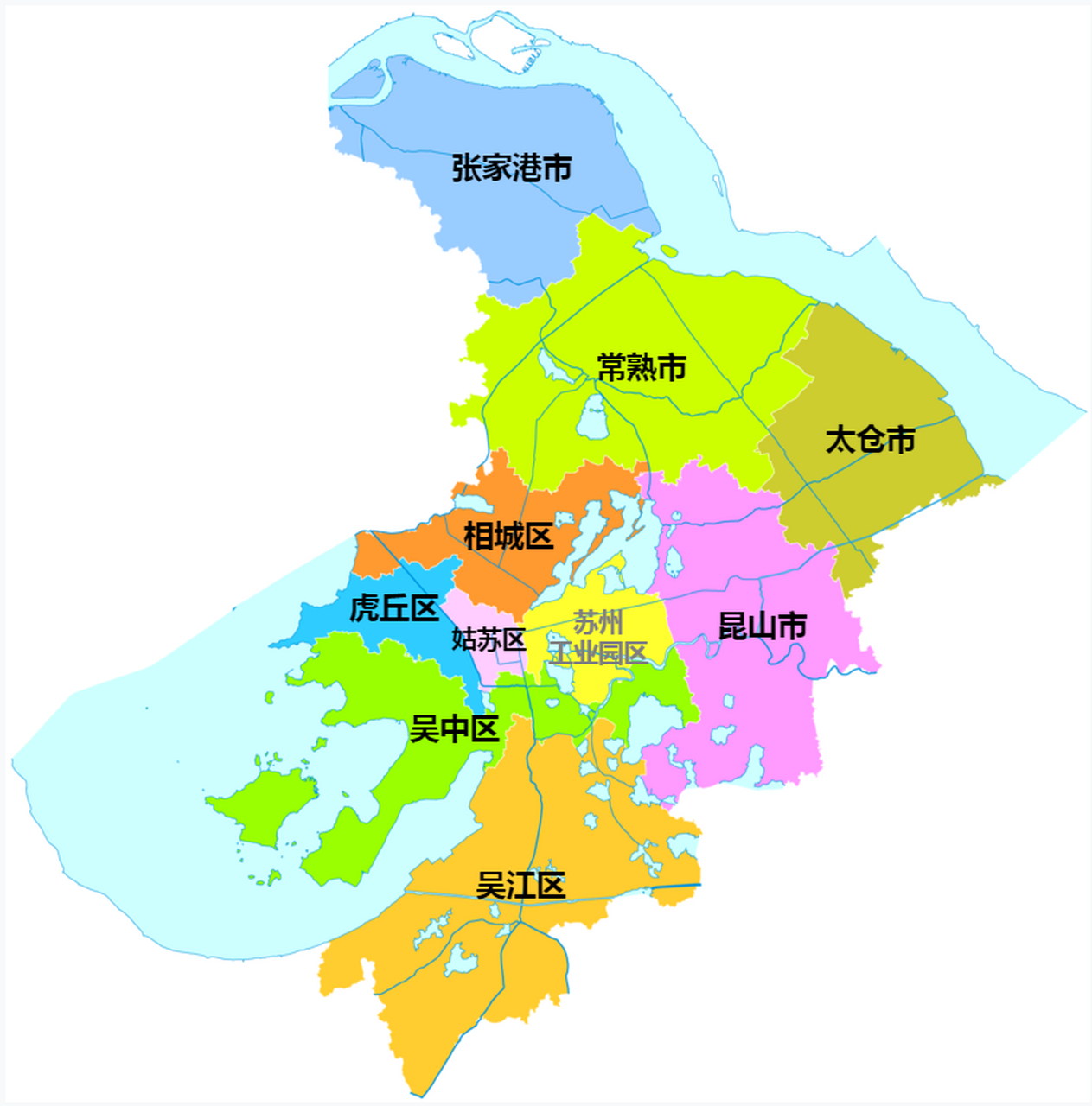 吴中区是苏州市辖区,由原吴县市拆分而来.