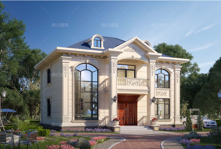 12×11米二层别墅,挑空客厅,美观实用,农村建房主体30万