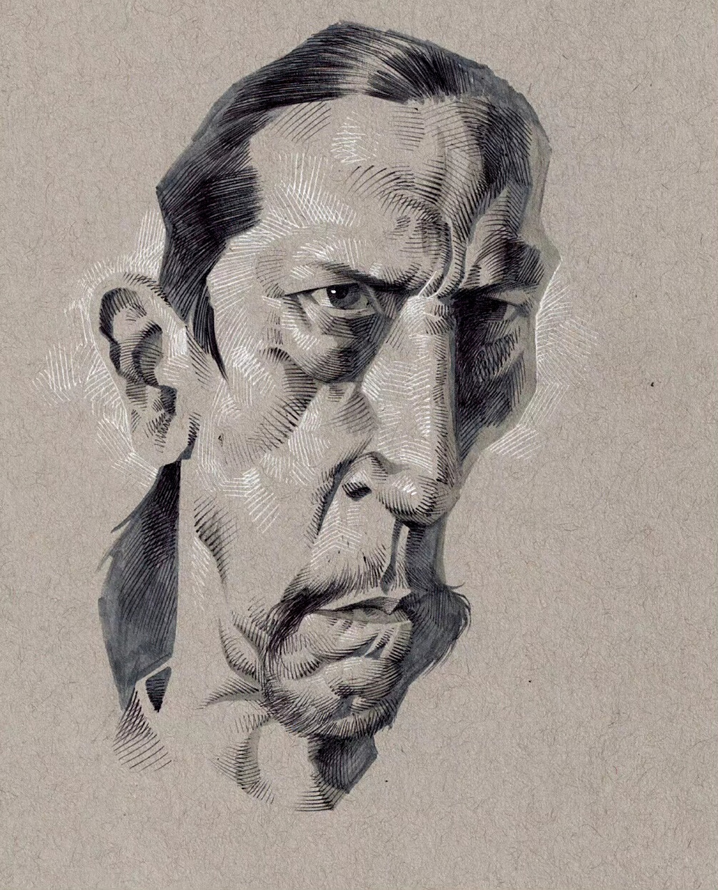 keele角色素描作品欣赏,描绘了外形独特的各色人物,突出了其个性特点