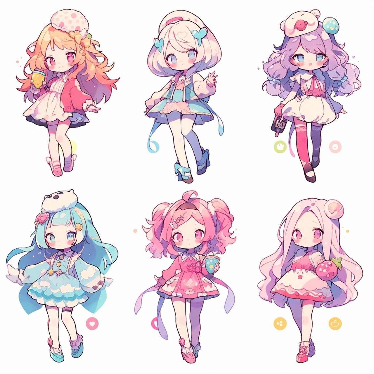 人设素材丨甜甜的糖果少女  在众多的人物设定中,有一个角色特别引人