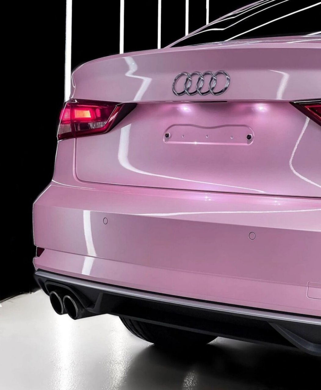 浅浅淡淡的低饱和色系谁懂啊  浪漫樱花粉奥迪a3:甜美小仙女的理想