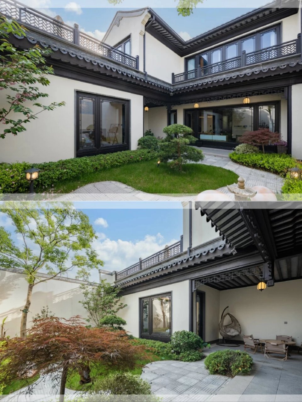 安吉中式合院别墅民宿 这些中式合院别墅民宿保留了中国传统建筑的