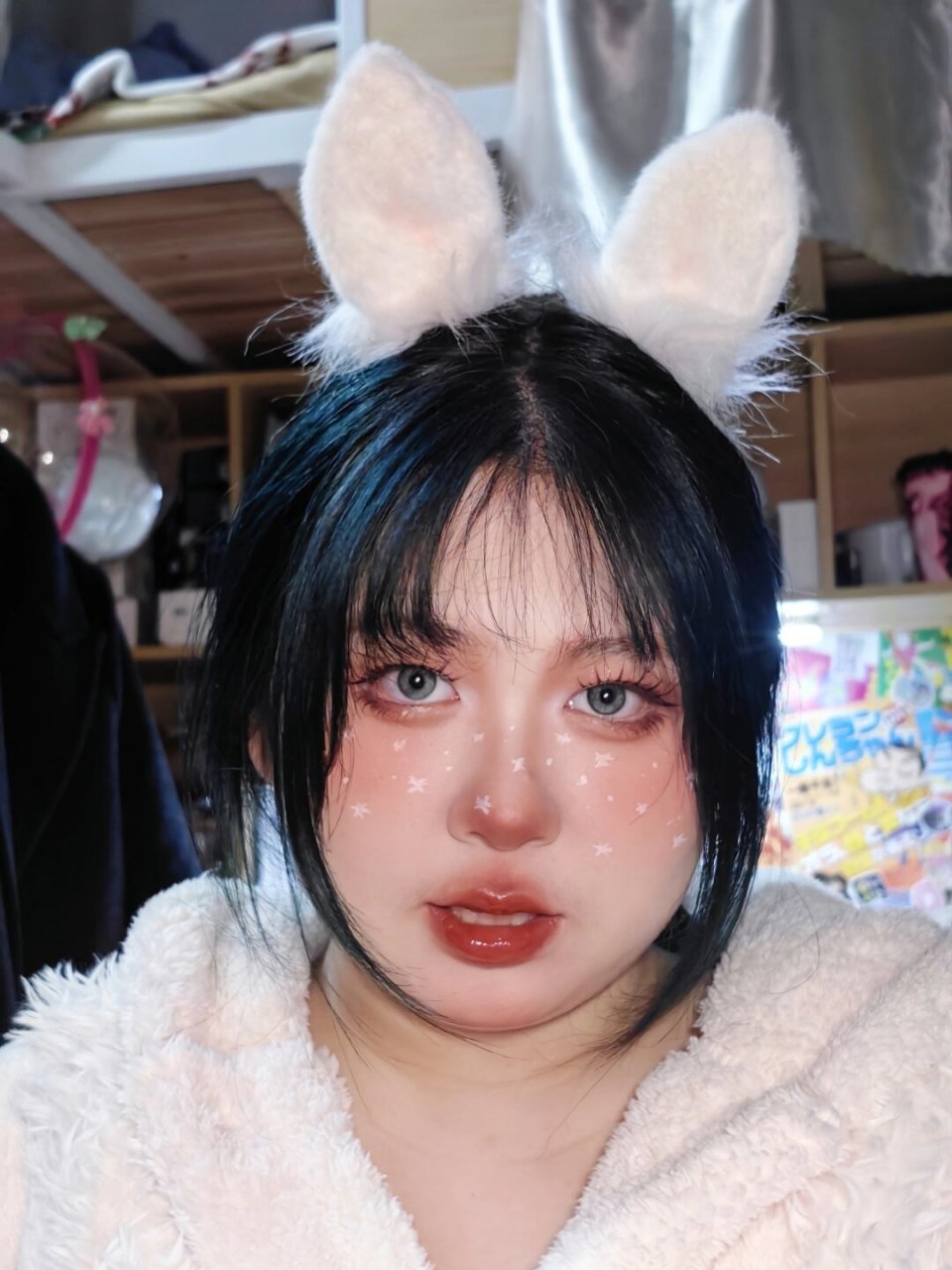 圣诞快来化兔子妆容!