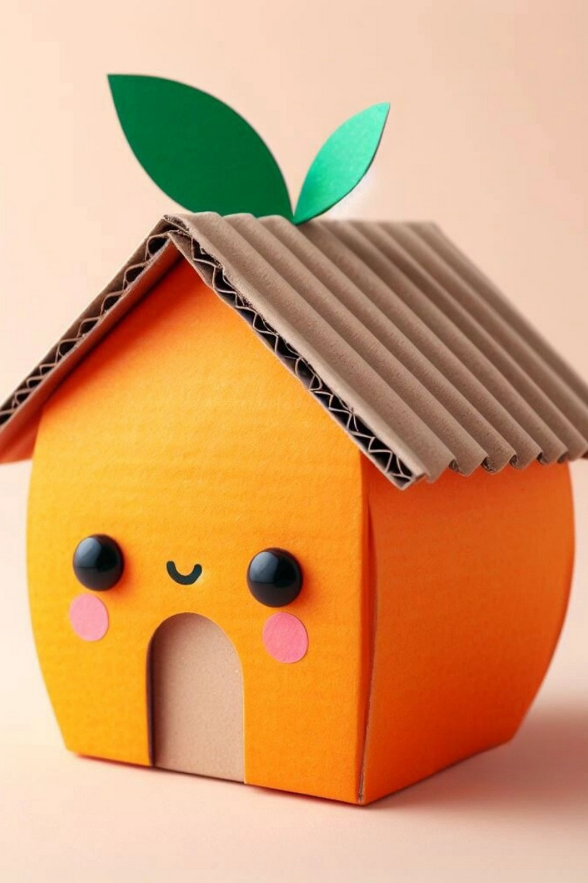 在生活的甜蜜角落,我发现了一座可爱的水果纸屋