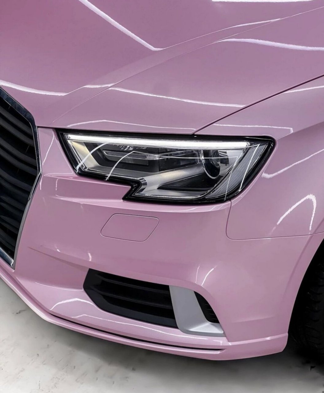 浅浅淡淡的低饱和色系谁懂啊  浪漫樱花粉奥迪a3:甜美小仙女的理想