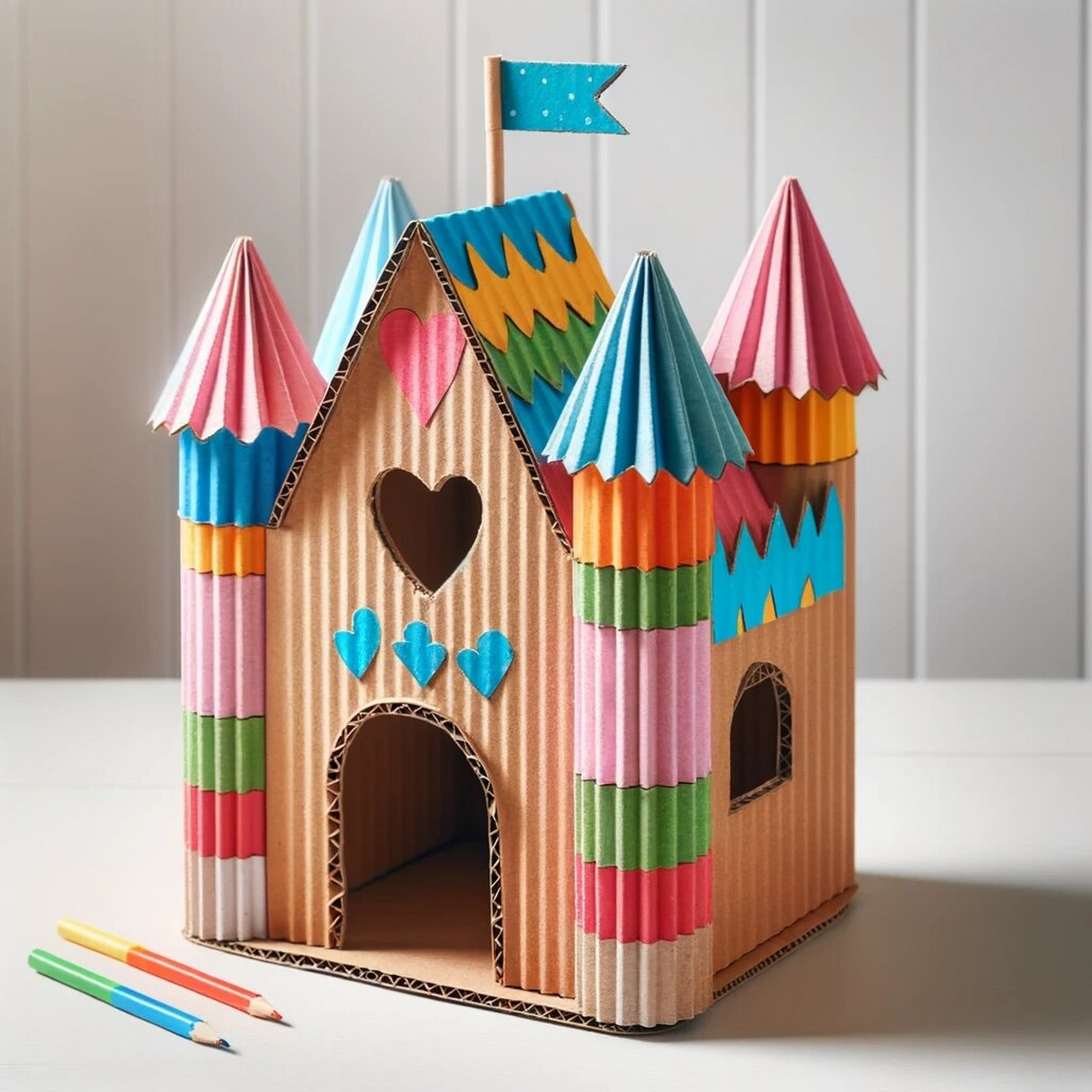 纸之王国-瓦楞纸城堡  在纸之王国的深处,我邂逅了瓦楞纸城堡.