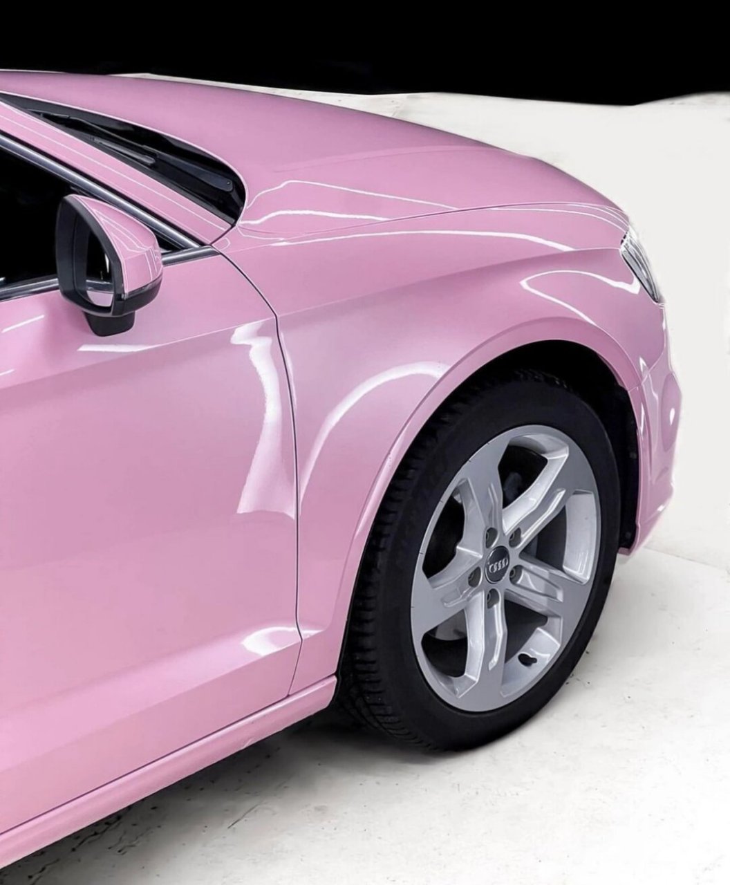 浅浅淡淡的低饱和色系谁懂啊  浪漫樱花粉奥迪a3:甜美小仙女的理想