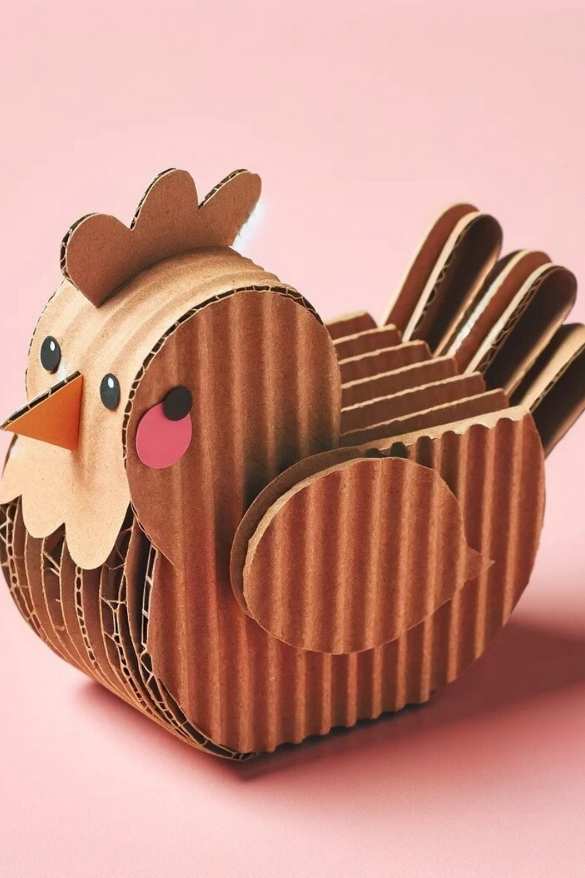 可爱瓦楞纸动物  在生活的琐碎中遇见艺术的惊喜,小小的瓦楞纸动物