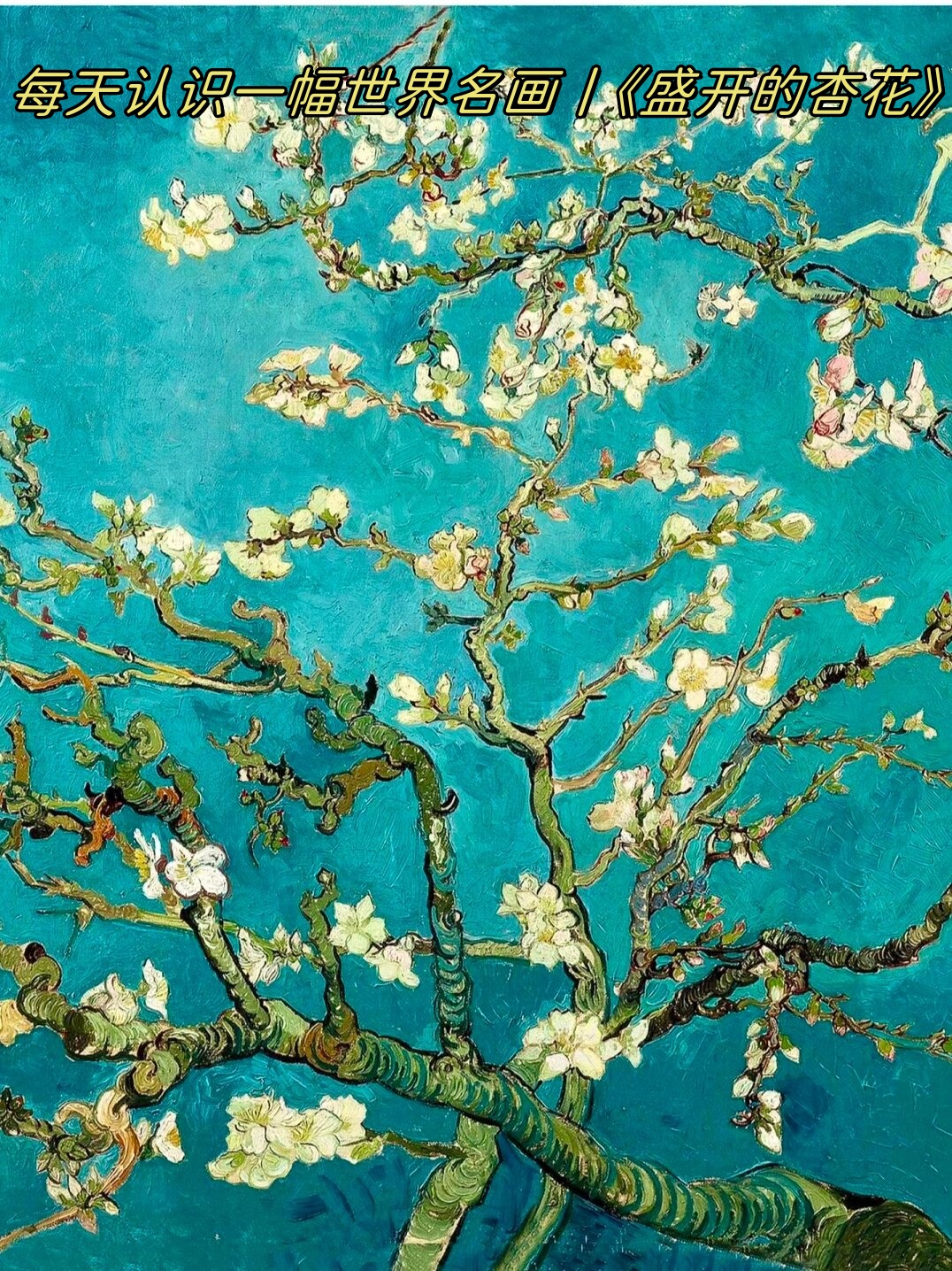 每天认识一幅世界名画丨《盛开的杏花》