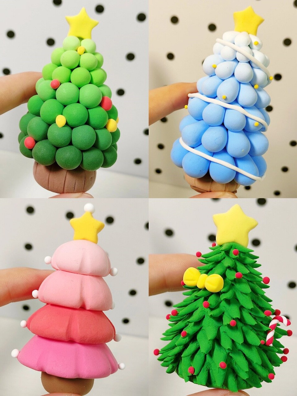 有手就会的粘土圣诞树大集合  冬日手作的乐趣,莫过于将一份份温暖与