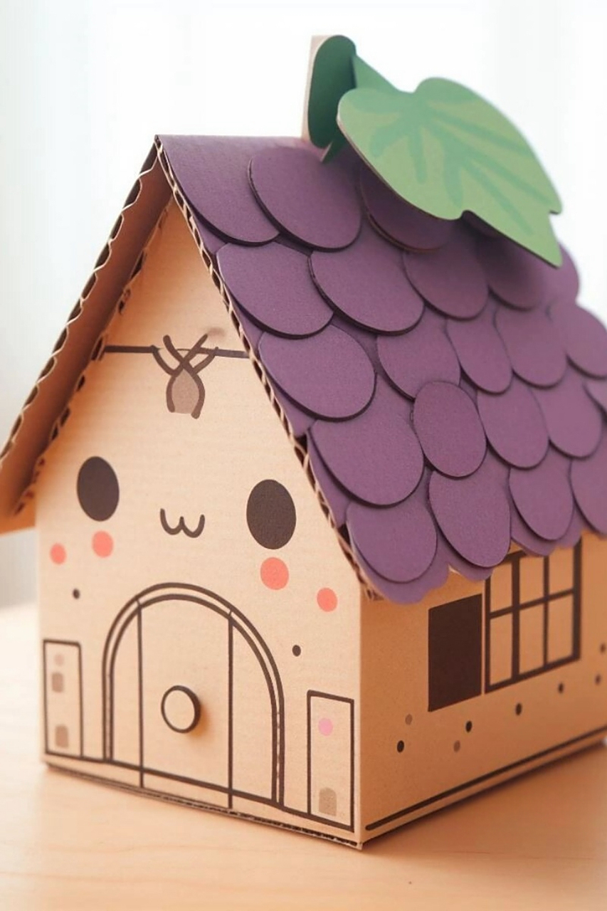 在生活的甜蜜角落,我发现了一座可爱的水果纸屋