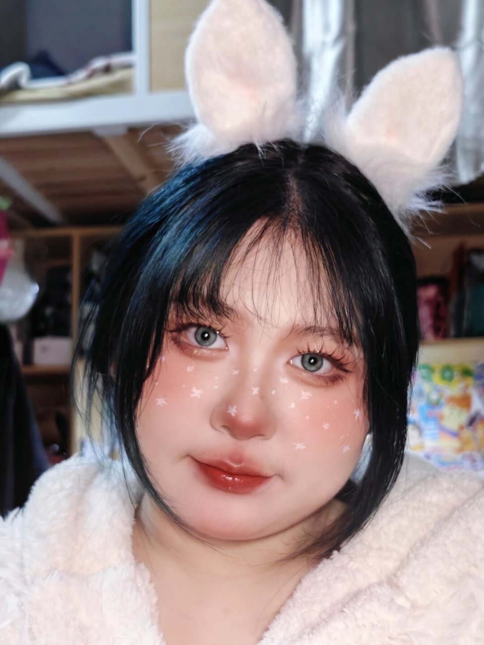 圣诞快来化兔子妆容!