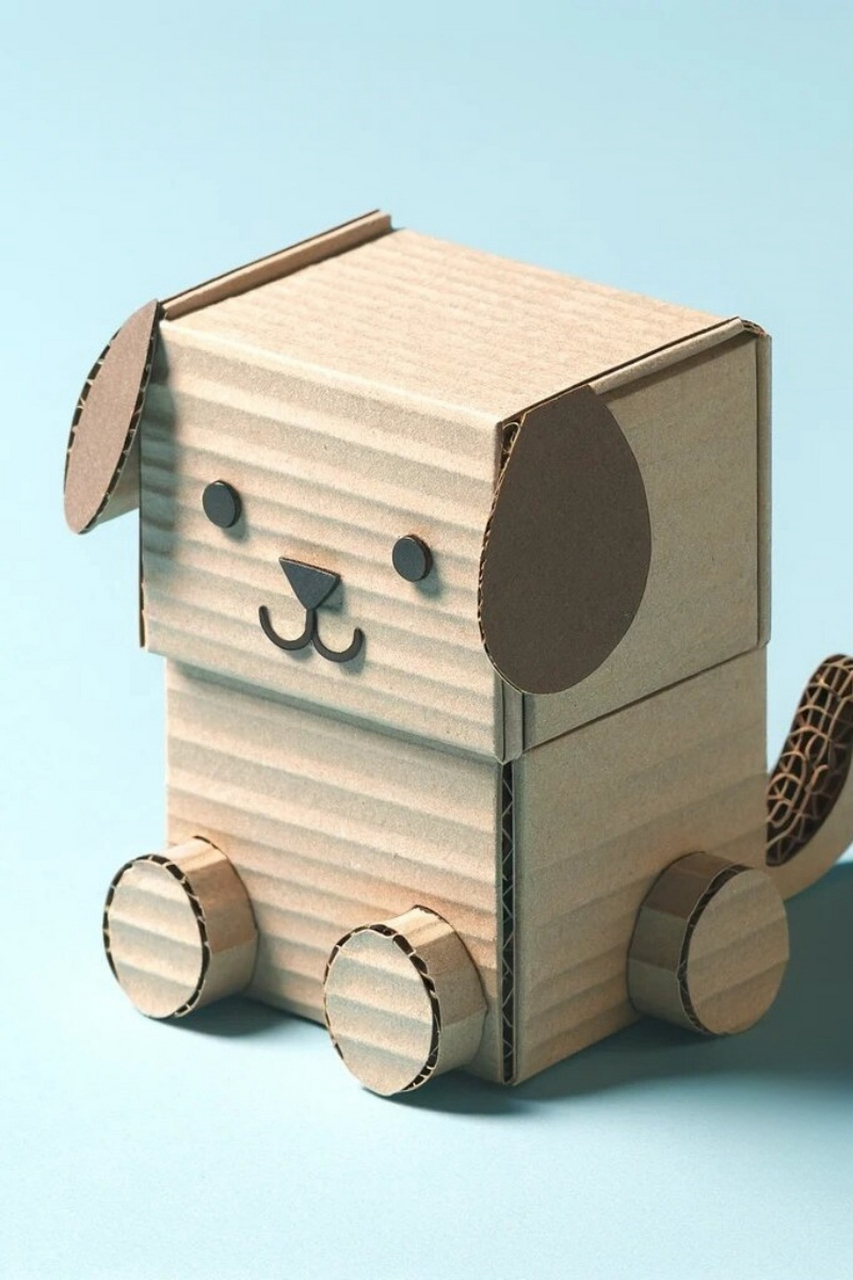 可爱瓦楞纸动物  在生活的琐碎中遇见艺术的惊喜,小小的瓦楞纸动物