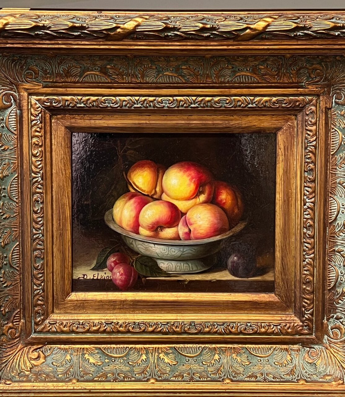 欧式古典篇/#静物油画  这是一幅属于欧式古典风格的静物油画,采用了