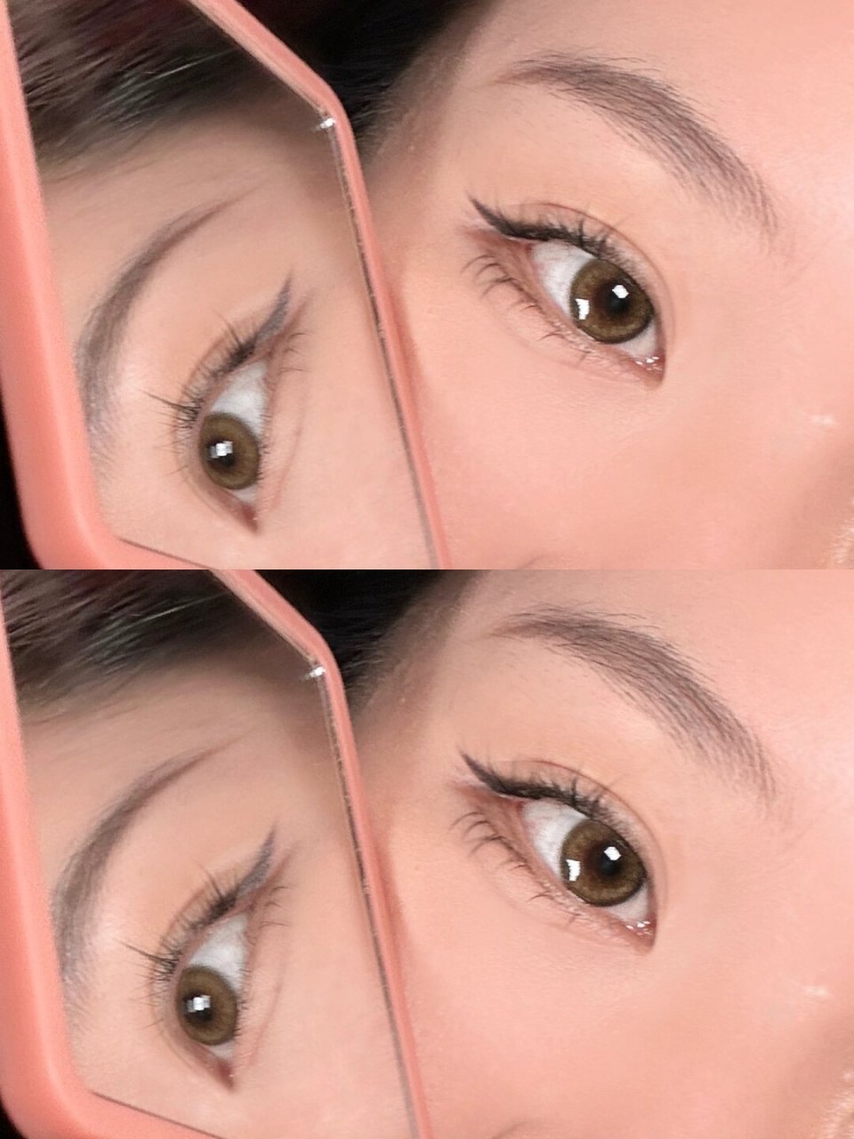 它以自然为基础,注重眼妆和腮红的搭配,营造出清新可爱的效果.