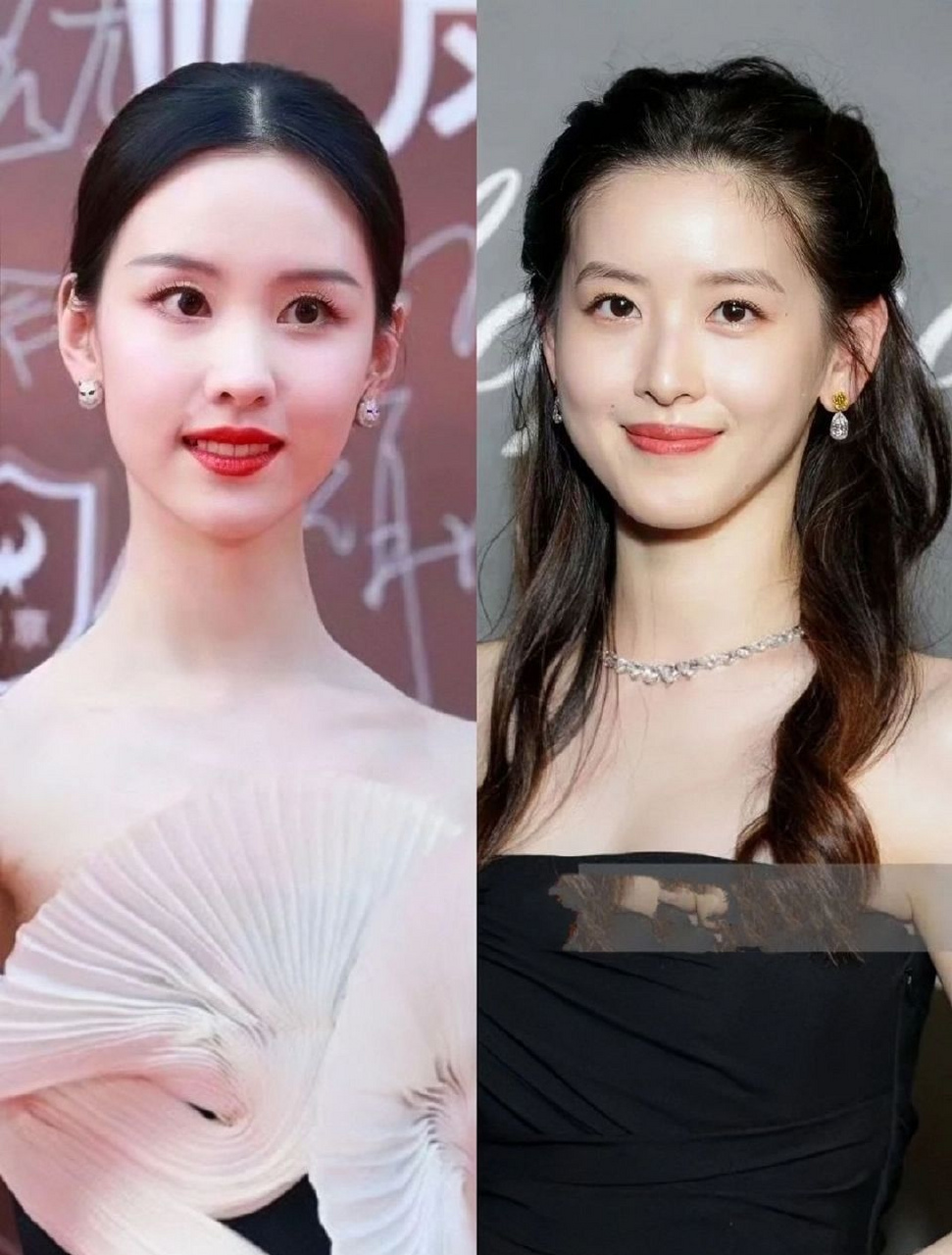 章泽天和陈都灵的活动生图 她两的气质也好相似,温婉中带着一丝书卷