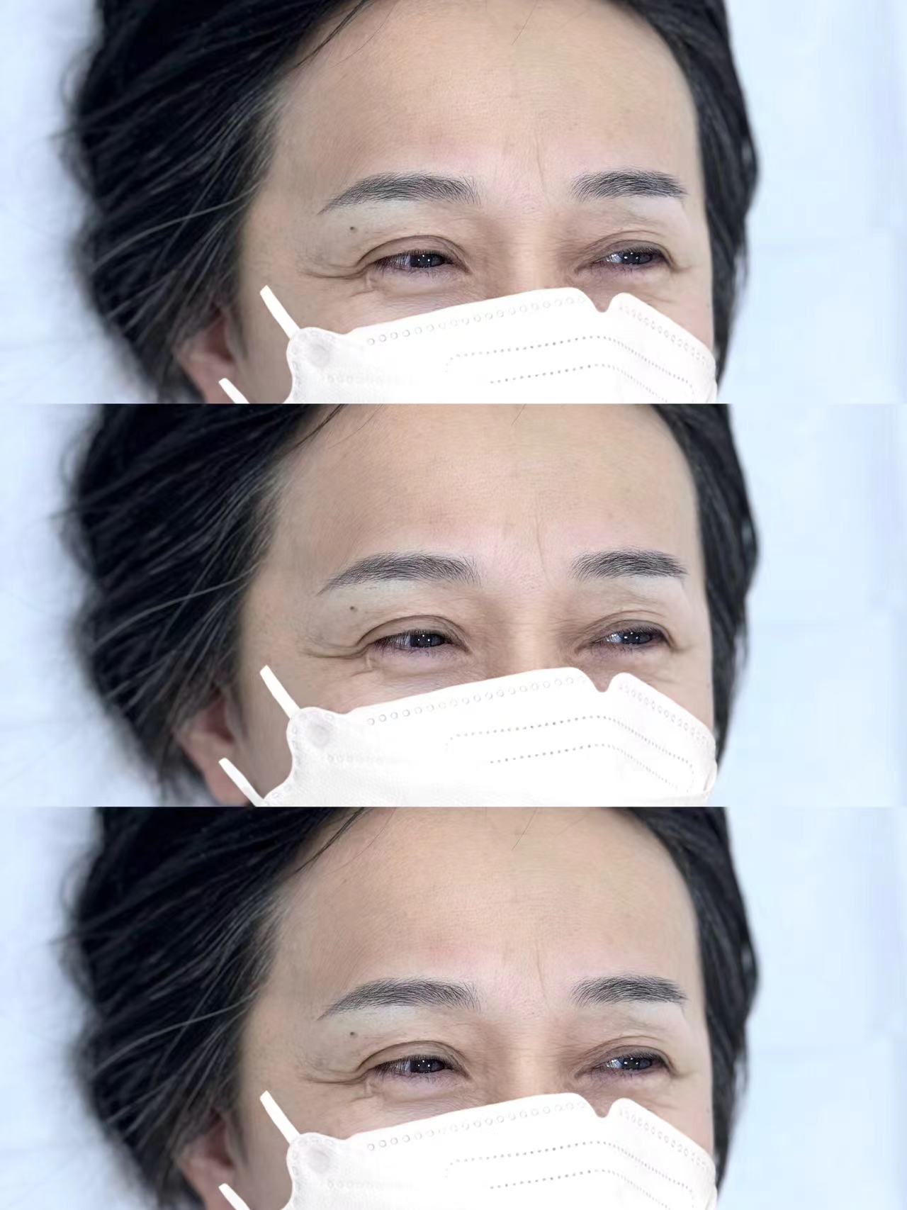 眉毛上扬,神采飞扬