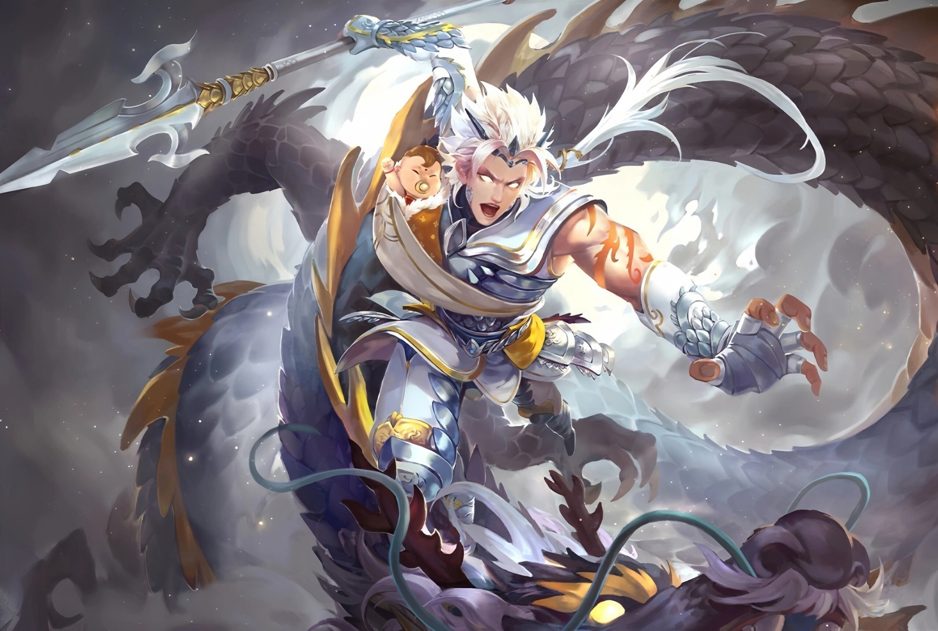 赵云绝望中仍存有一线生机!#变身动漫角色# #插画