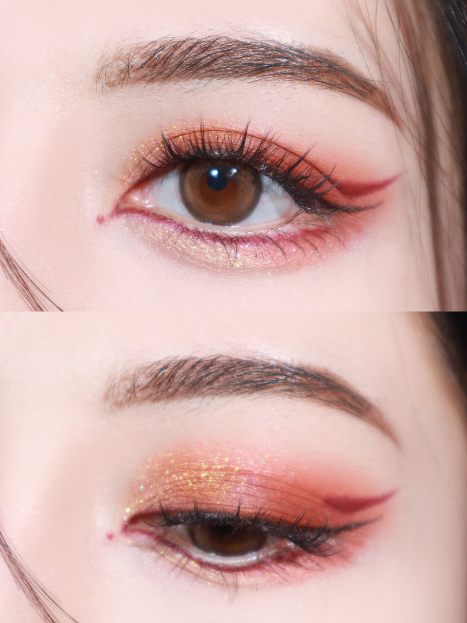 敦煌异域风钓系妩媚狐狸眼 	 今天的眼妆灵感来自貂蝉的遇见胡旋皮肤