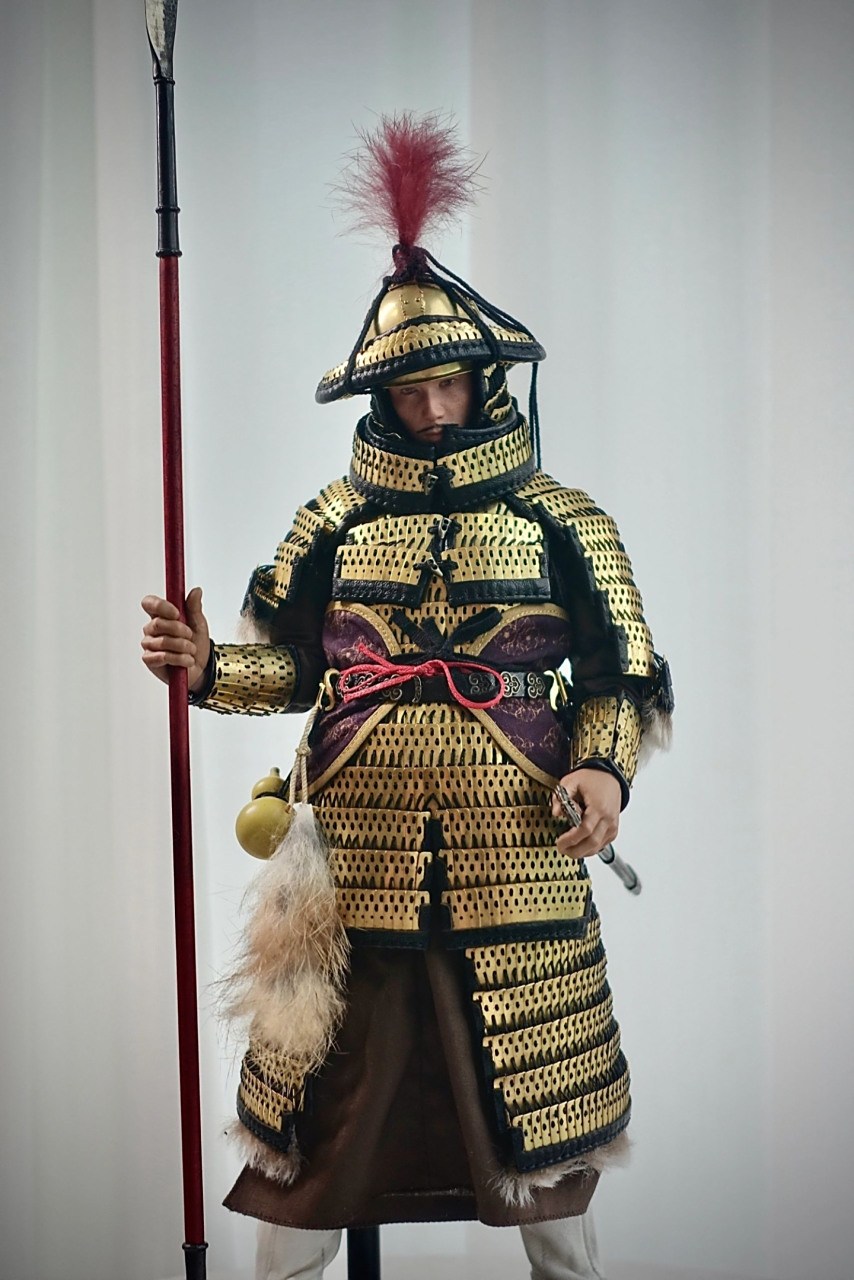 三十功名尘与土 八千里路云和月 身着金色步人甲