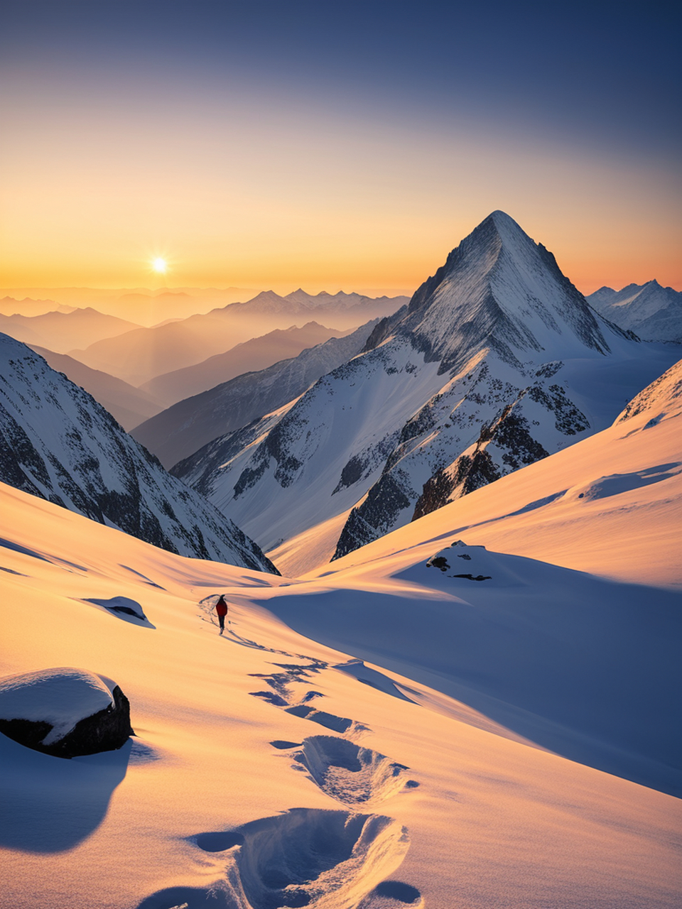 雪山•跋涉 ❄️在雪地中行走,感受着寒冷而又清新的空气,置身
