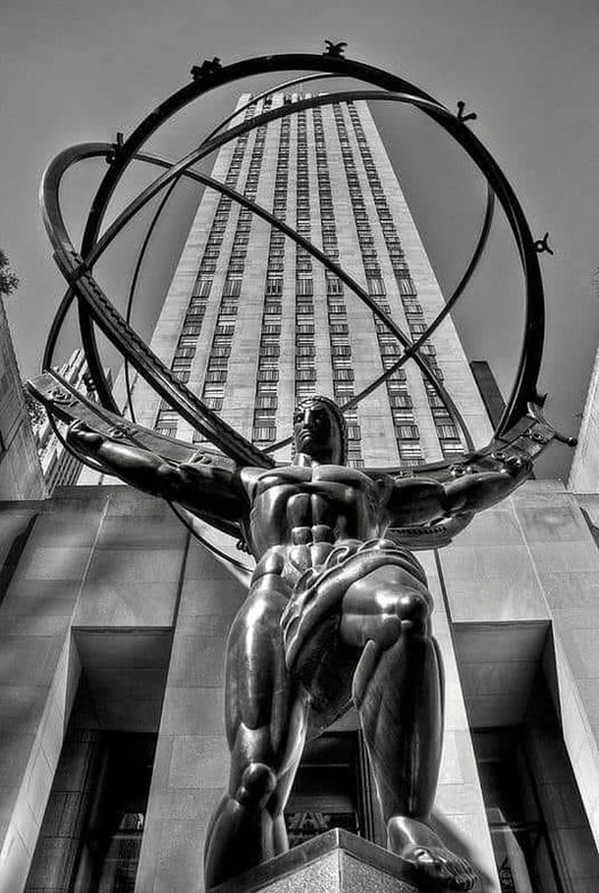 洛克菲勒中心的阿特拉斯雕像