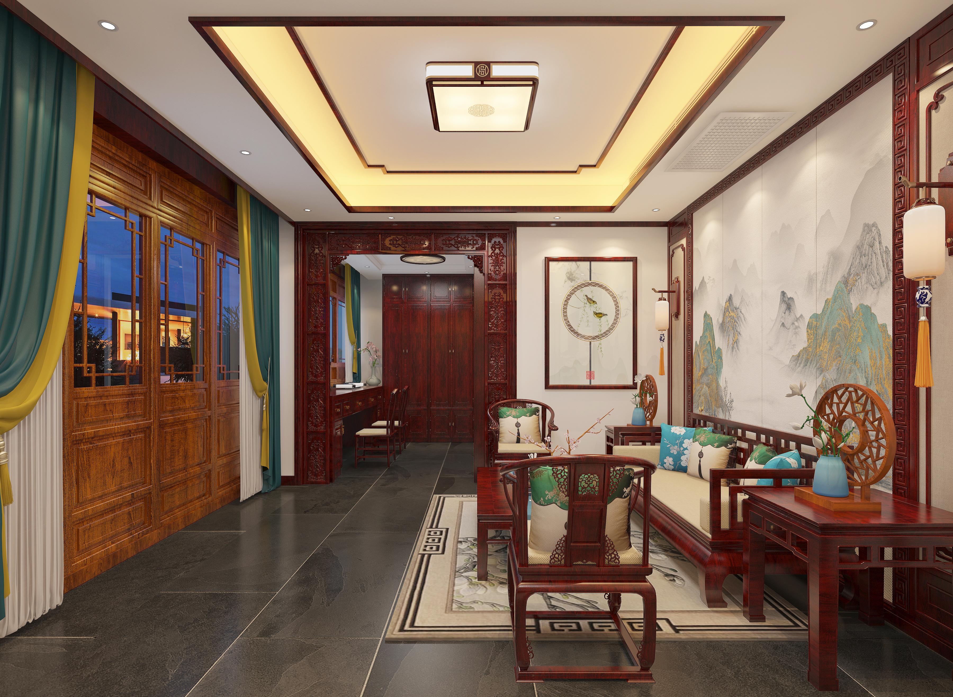 现代简约古典中式四合院室内装修,打造专属私人中式空间,彰显传统大气