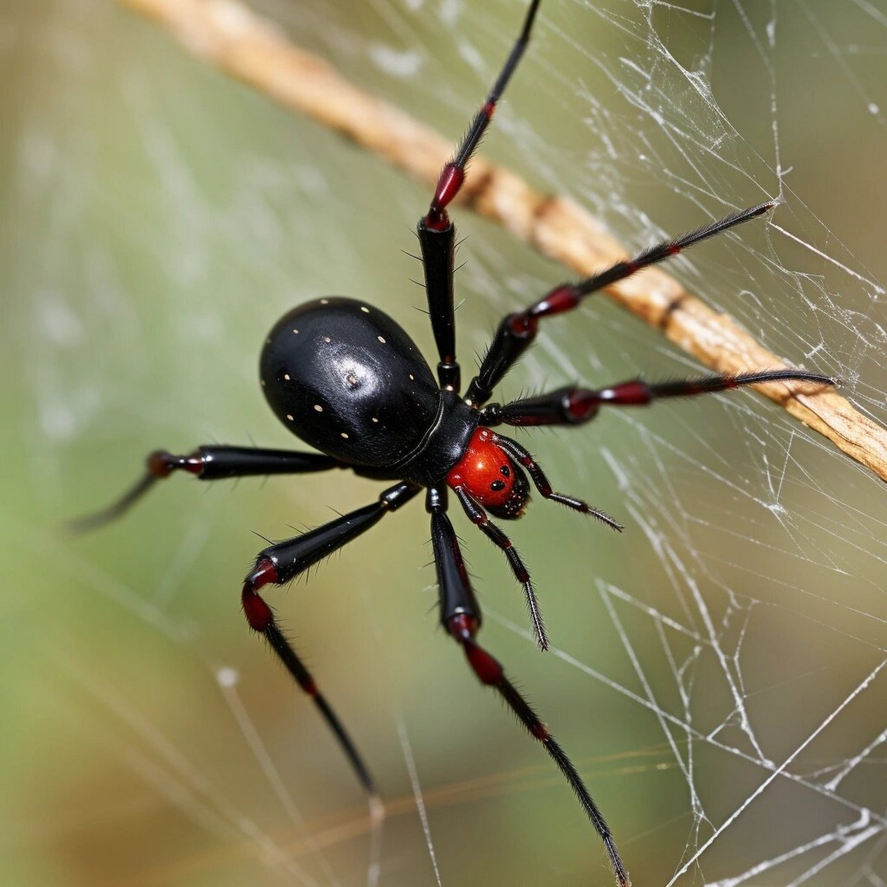 《ai昆虫世界-黑寡妇蜘蛛 黑寡妇蜘蛛,学名latrodectus mactans,以