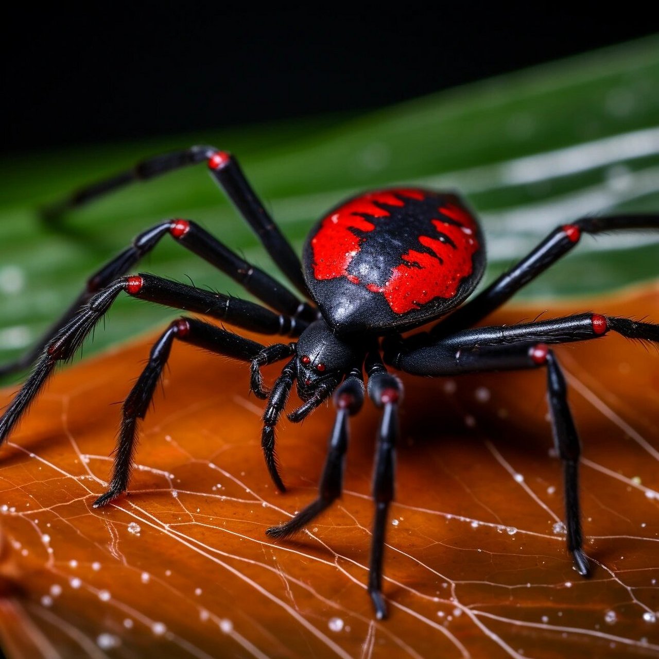 《ai昆虫世界》-红背蜘蛛  红背蜘蛛(latrodectus hasseltii)简介:  1