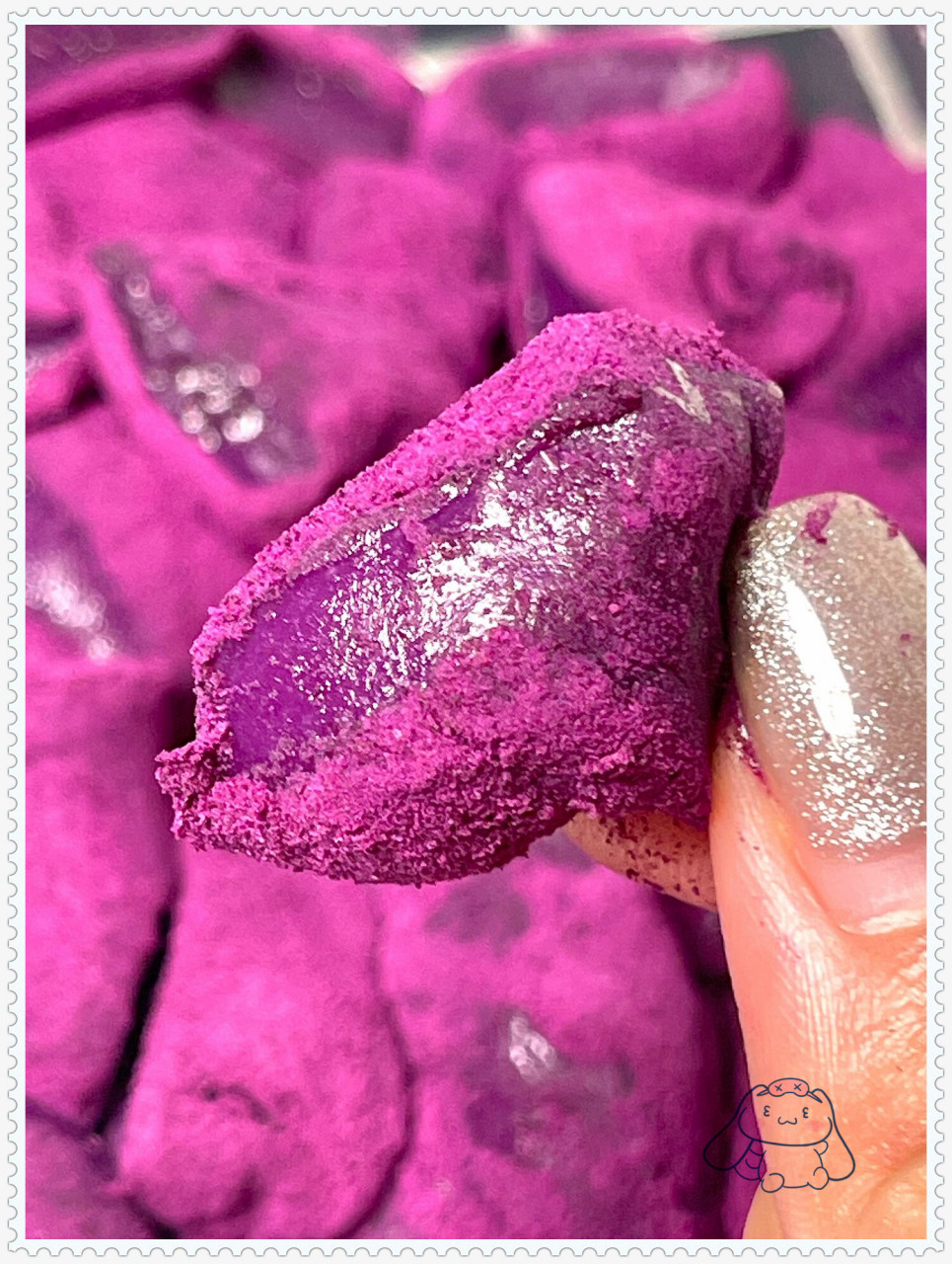 没想到味道这么好01  非常简单,不需要烤箱就能做紫薯麻薯!