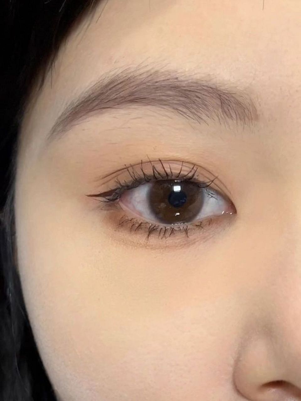 上班就化这个眼妆了 伪素颜白开水眼妆 好喜欢这种清纯无公害的眼妆