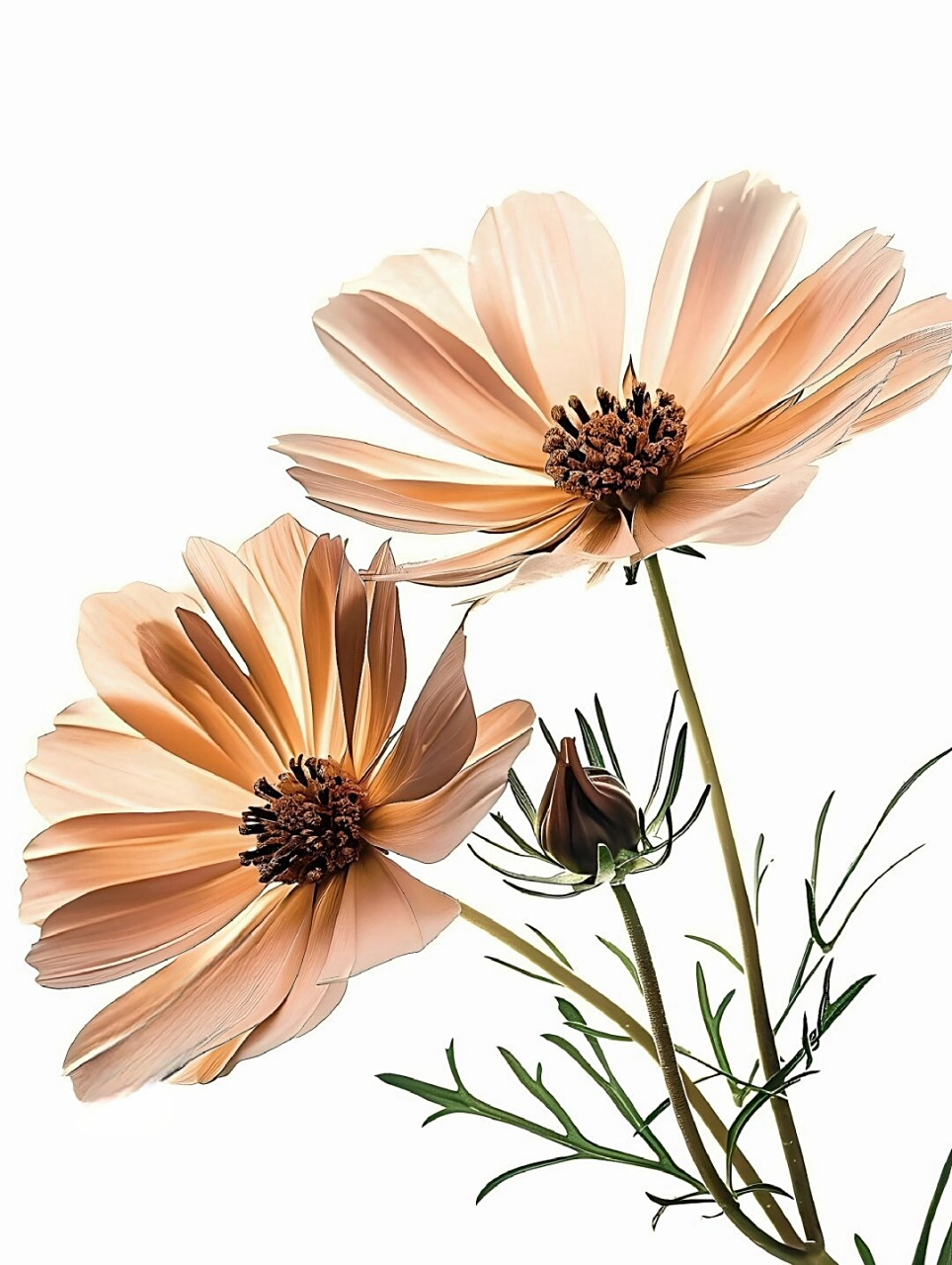 绘画素材:波斯菊  波斯菊,优雅的花姿与丰富的色彩,为你的创作带来无