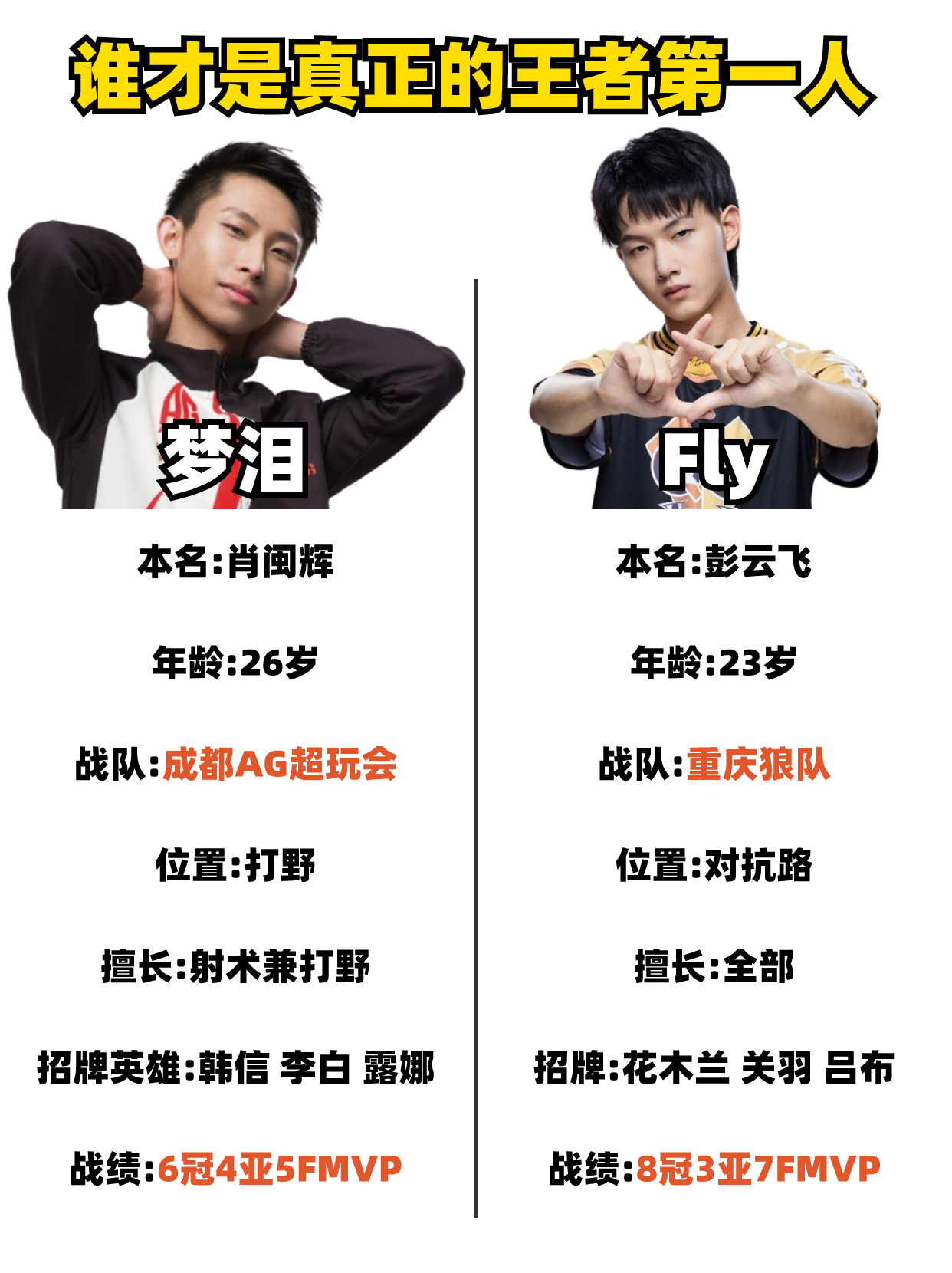 你觉得梦泪和fly谁才是你心中王者荣耀第一电竞选手梦泪 fly的过去