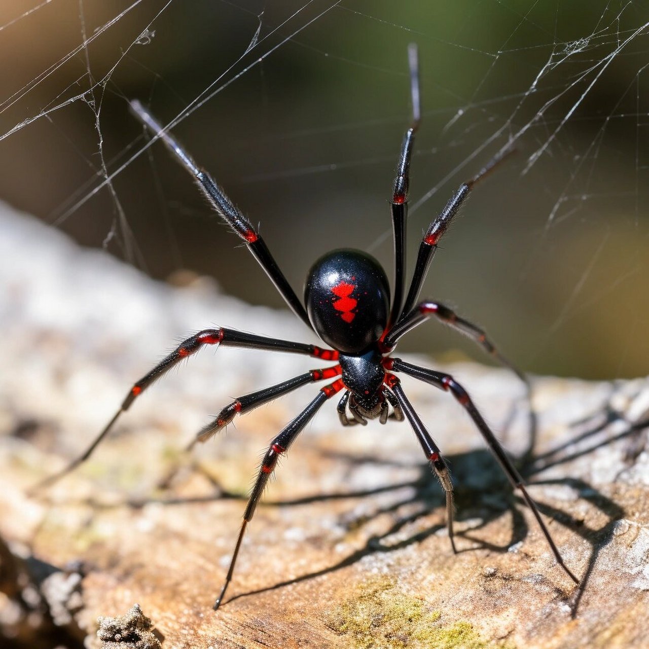 《ai昆虫世界-黑寡妇蜘蛛 黑寡妇蜘蛛,学名latrodectus mactans,以