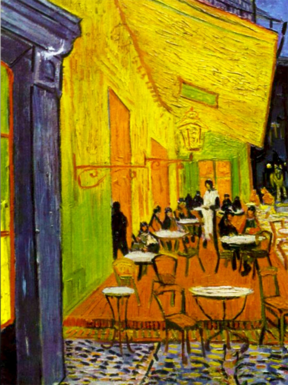每天认识一幅世界名画  97《夜间的露天咖啡座》  梵高(vincent van