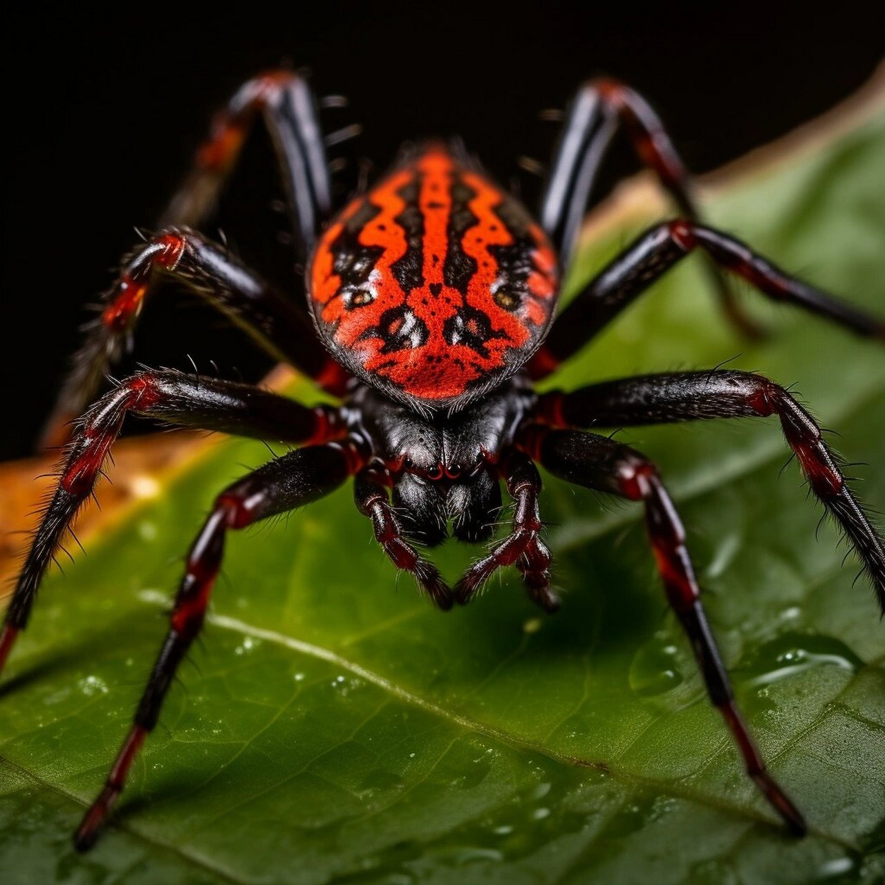 《ai昆虫世界》-红背蜘蛛  红背蜘蛛(latrodectus hasseltii)简介:  1