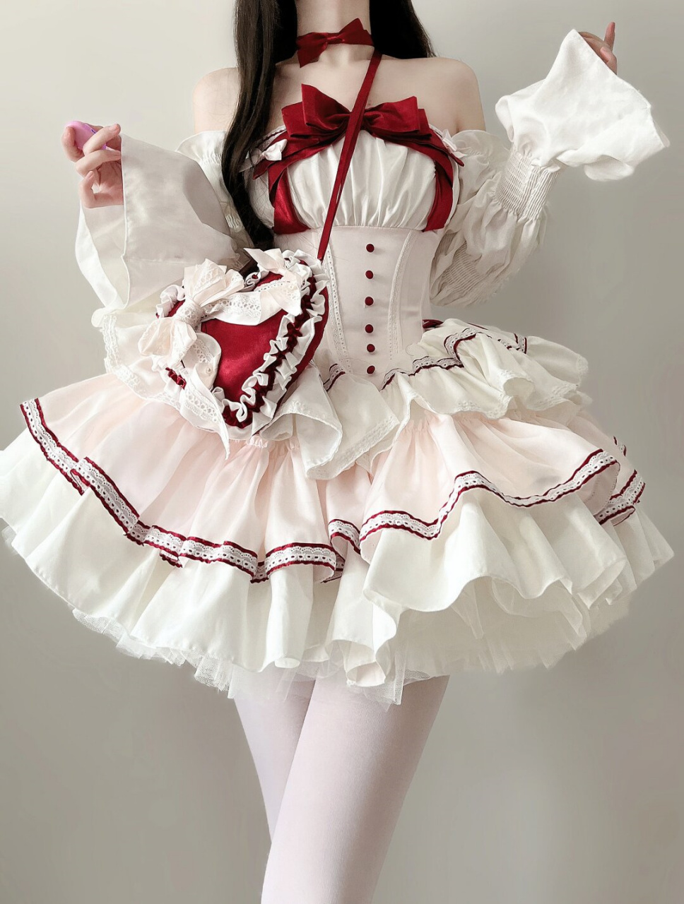 超适合秋冬穿的绝美少女裙～很有圣诞氛围