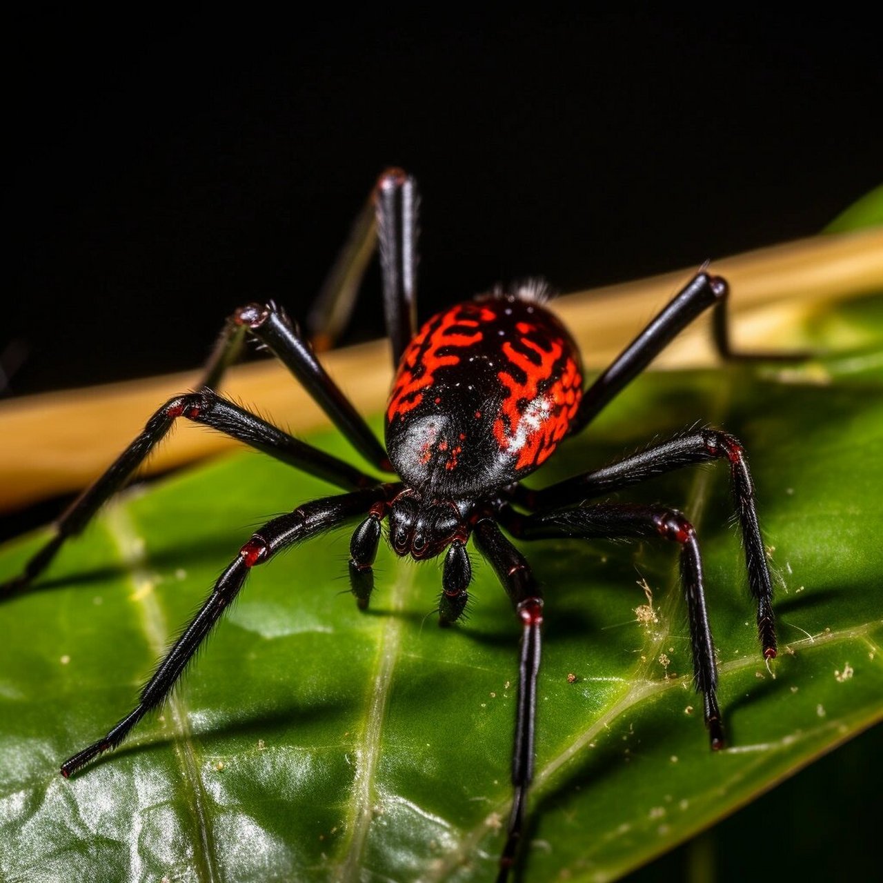 《ai昆虫世界》-红背蜘蛛  红背蜘蛛(latrodectus hasseltii)简介:  1