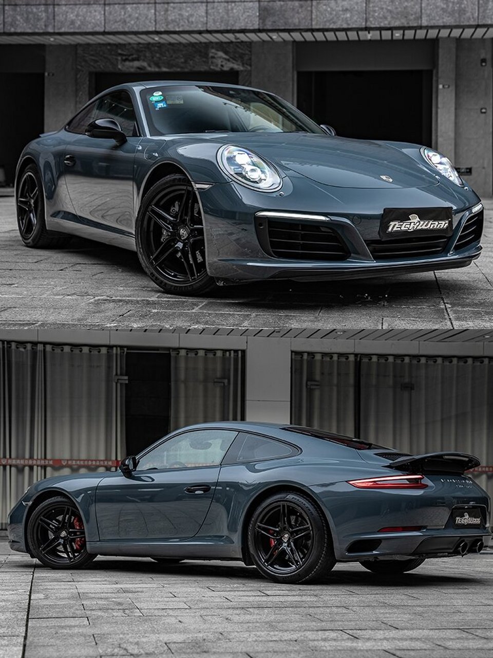 porsche 911钢琴水泥灰|保时捷改色  porsche 911的钢琴水泥灰,简直就