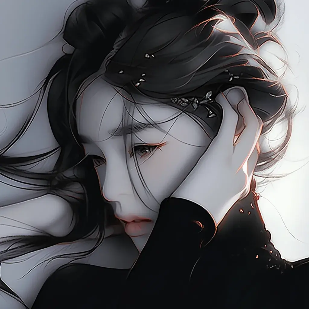 头像分享,流年似水,看不透的是红尘中镜花水月